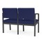 Lesro Lenox 2 Seat Tandem Seating W/ No Center Arm, 43.5 in W 24.5 in L 32 in H LS2101 - alternate 2